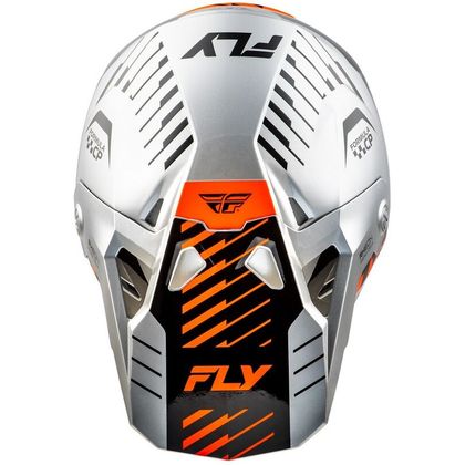 Casque cross Fly FORMULA CP SLICE 2025 - Gris / Rouge