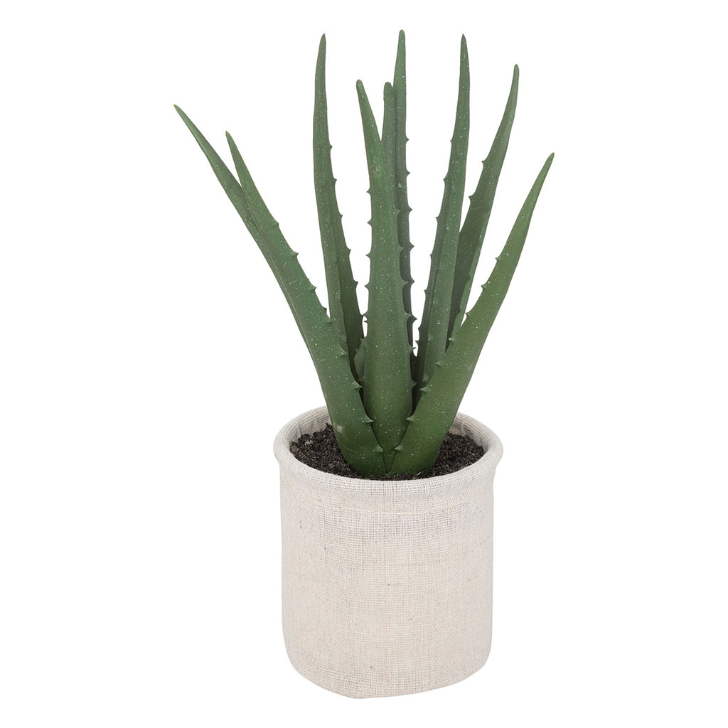 Plante artificielle en pot couleur naturelle H 29cm