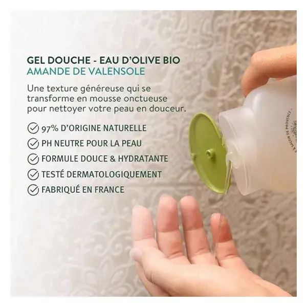 Le Petit Olivier - Gel de Banho - Amêndoa da Valensole - Sem Sabão 270ml