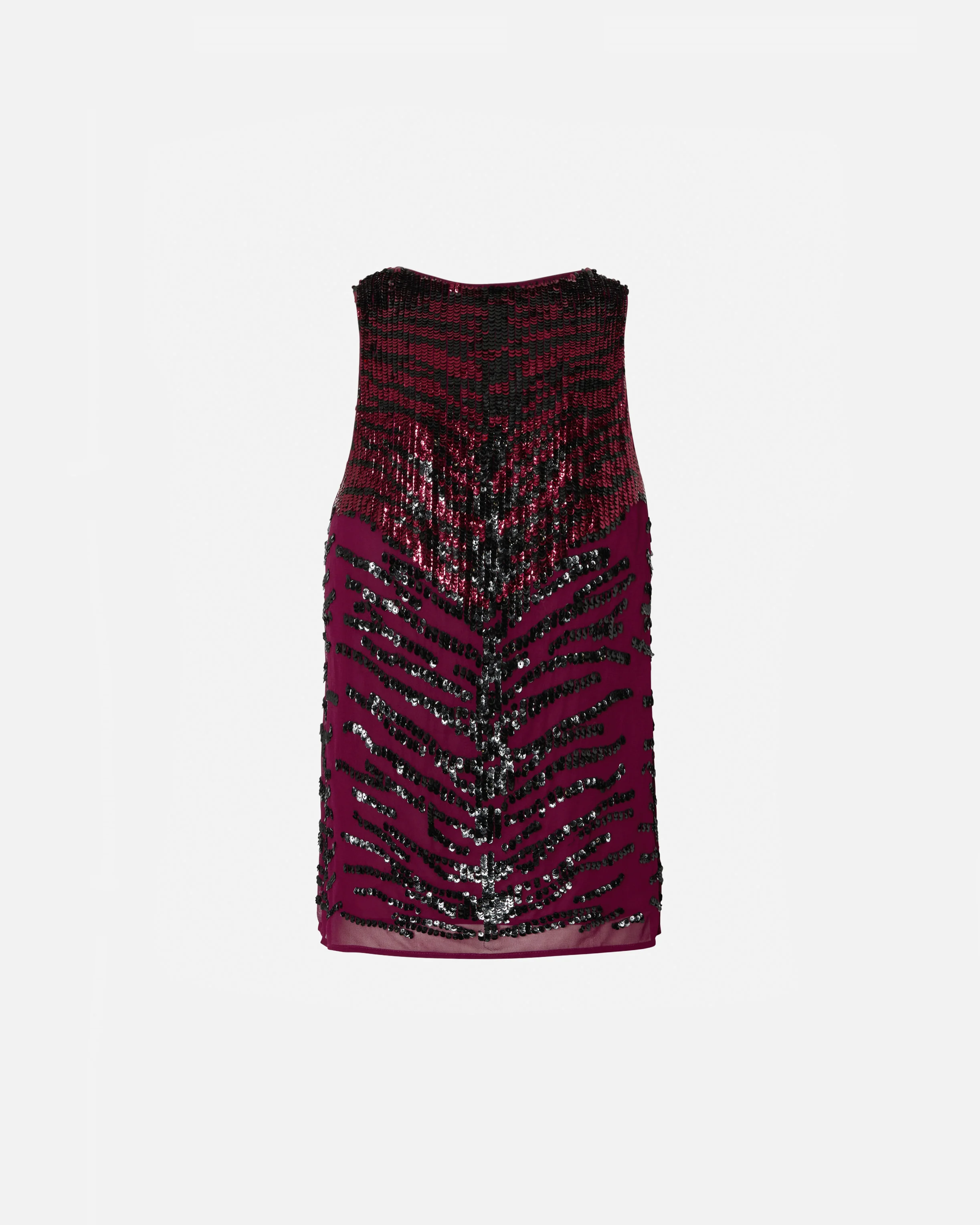 Top à paillettes motif zébré | Multicolore