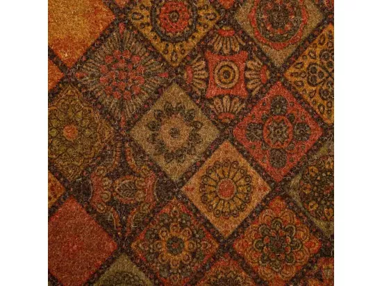 Tapis en PVC imprimé rouge 45x75