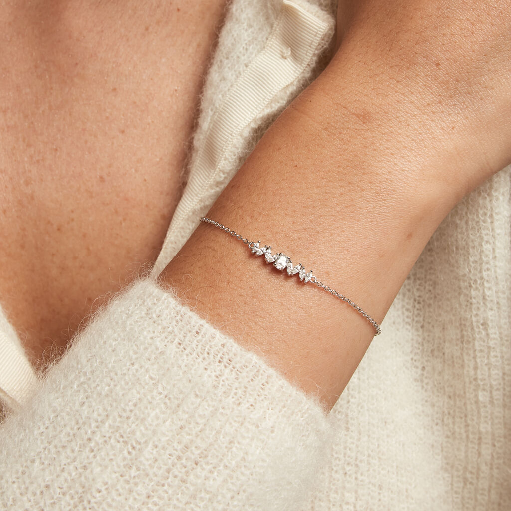 Bracelet Jolan Argent Blanc Oxyde De Zirconium