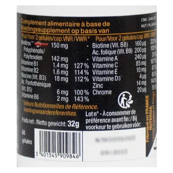 Nutergia Ergysport Stim Q10 Multivitamines 11 Vitamines 60 gélules