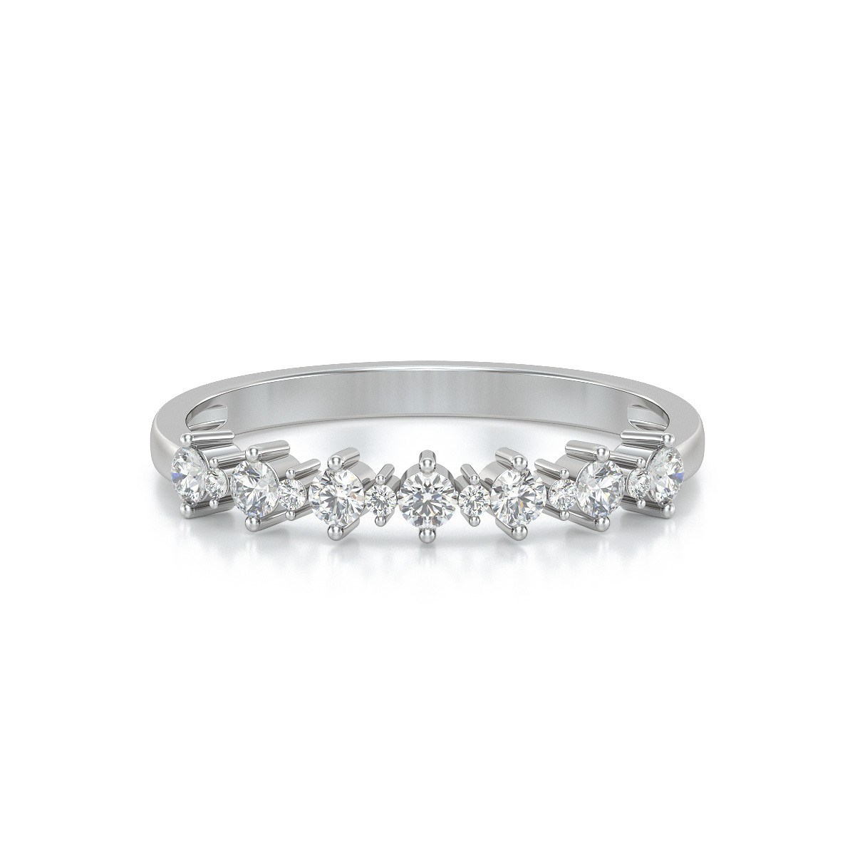 Alliance Or 750 Blanc Diamants 1.70grs