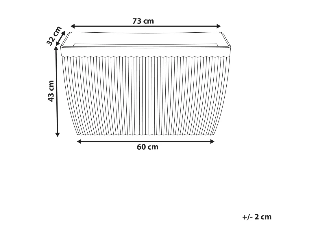 Cache-pot SISAL Matériaux synthétiques 73 cm Beige