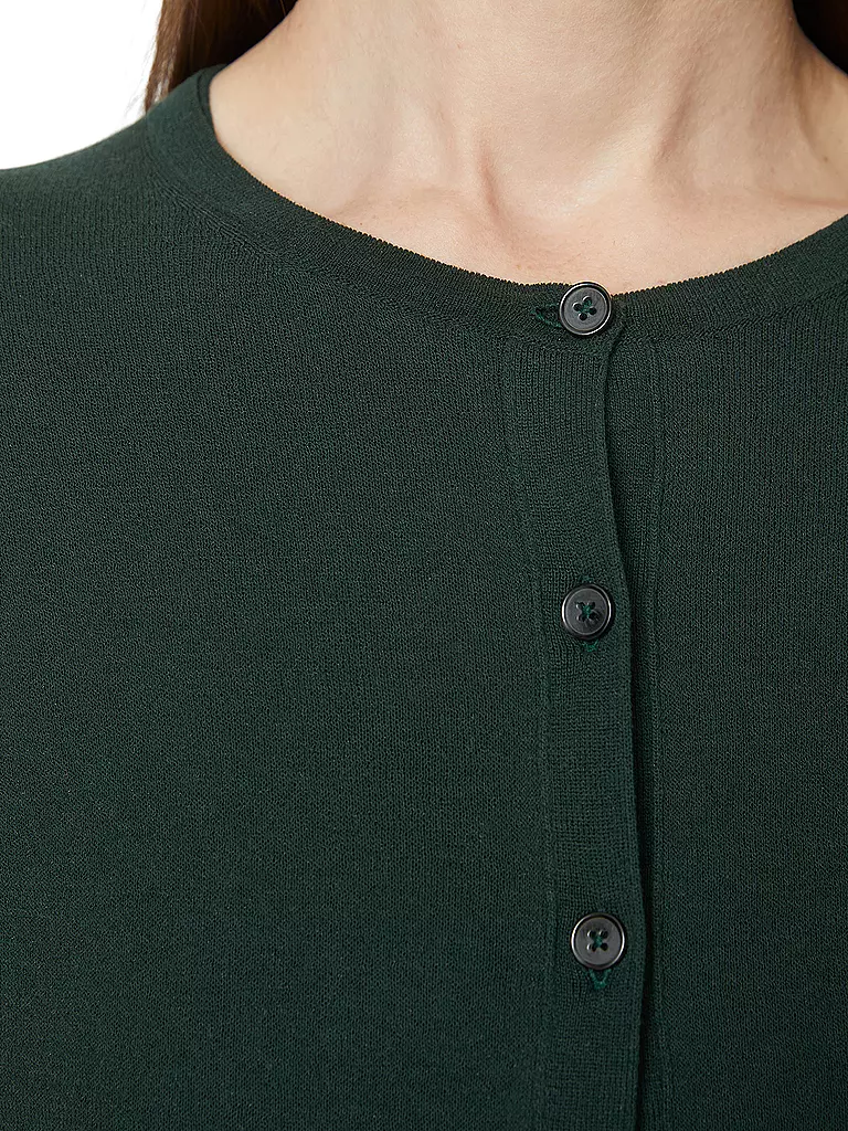 MARC O'POLO Strickjacke dunkelgrün