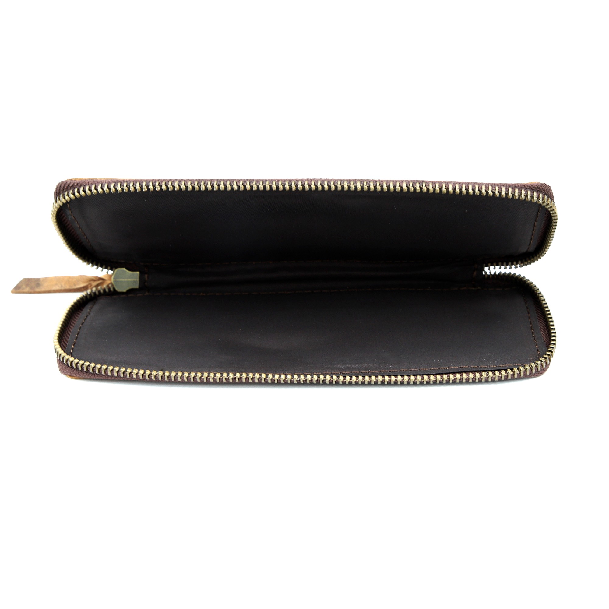 Stifteetui aus Leder, braun, L 20 cm, B 7 cm günstig bestellen