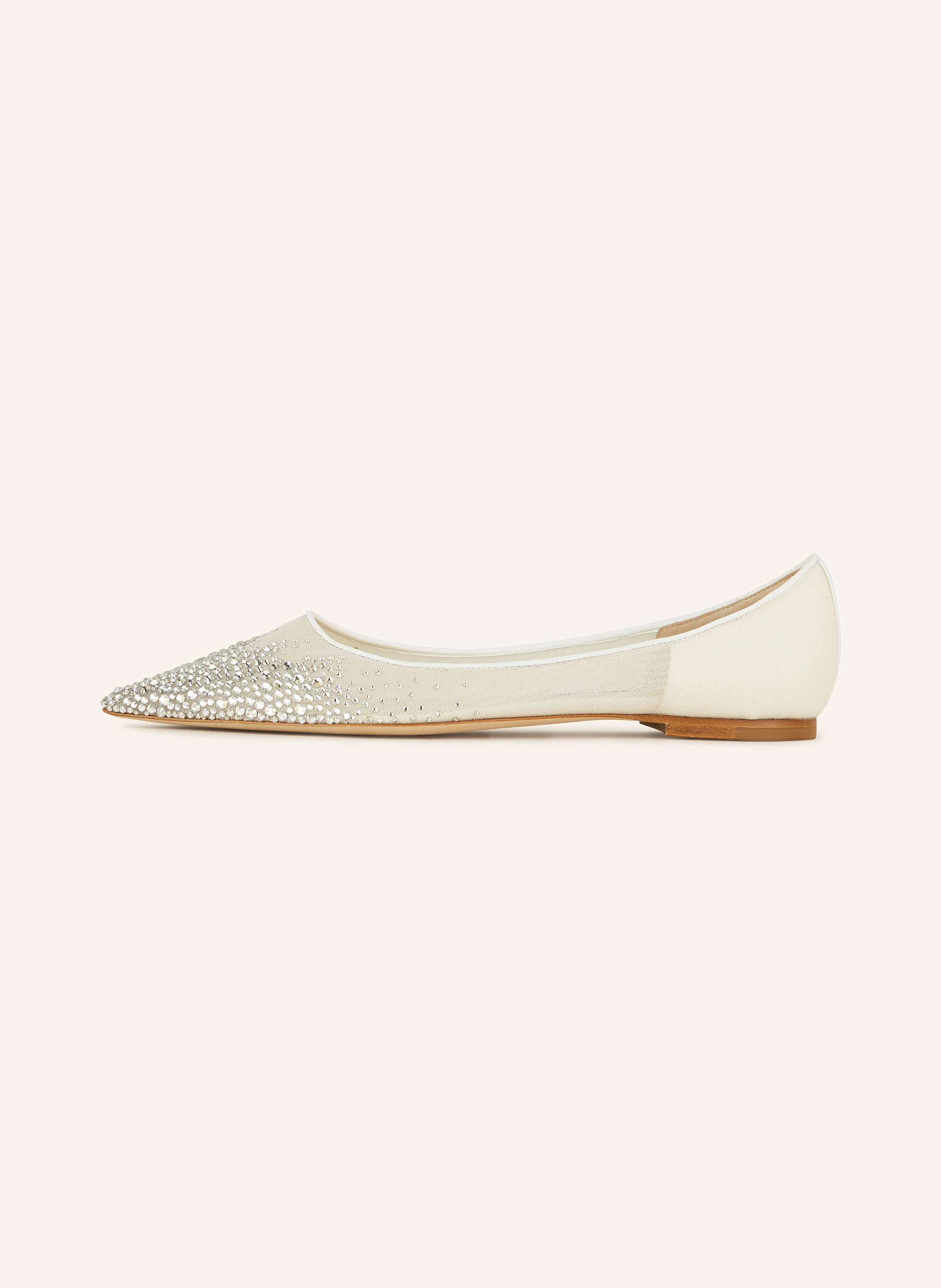 JIMMY CHOO Ballerinas mit Schmucksteinen