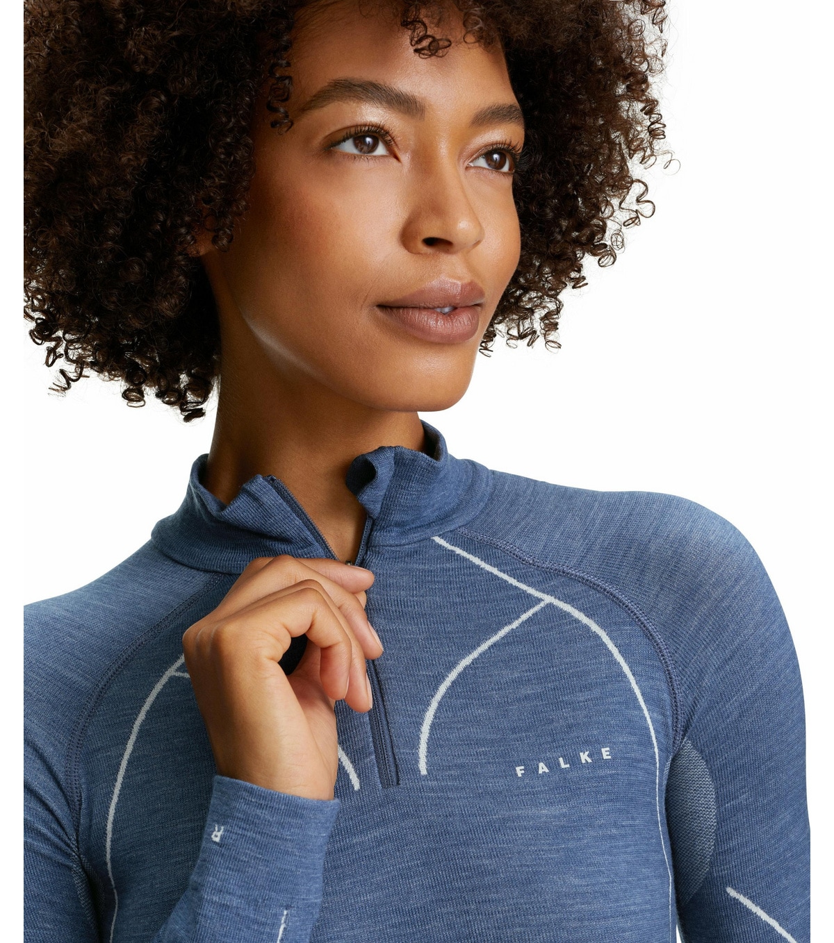 Falke Women Zip Shirt Wool-Tech<br>Varm og teknisk trøye for vinteraktivitet!