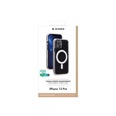 Bigben - coque de protection pour Iphone 13 Pro - compatible MagSafe - transparent