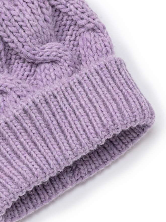 Zopf-Strickmütze