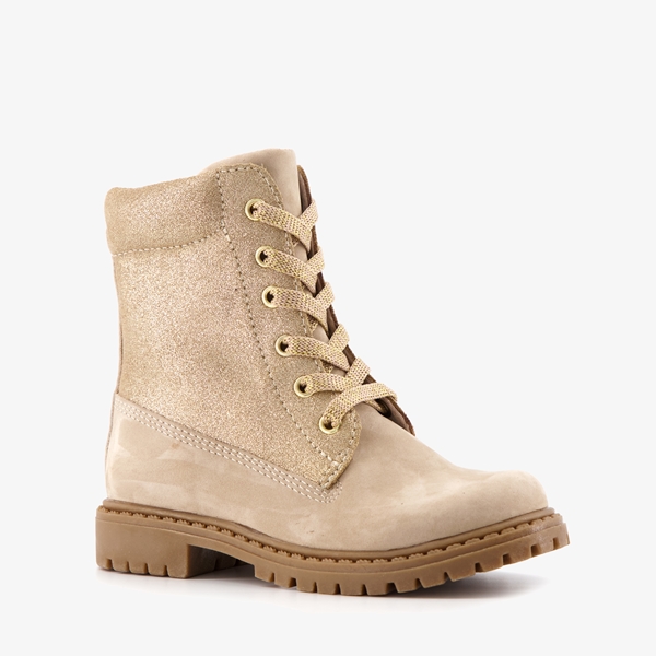 TwoDay leren meisjes veterboots