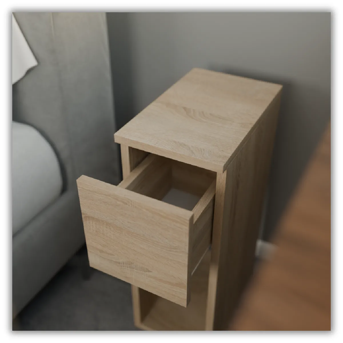 Table de chevet - Sonoma - 1 tiroir - Design moderne