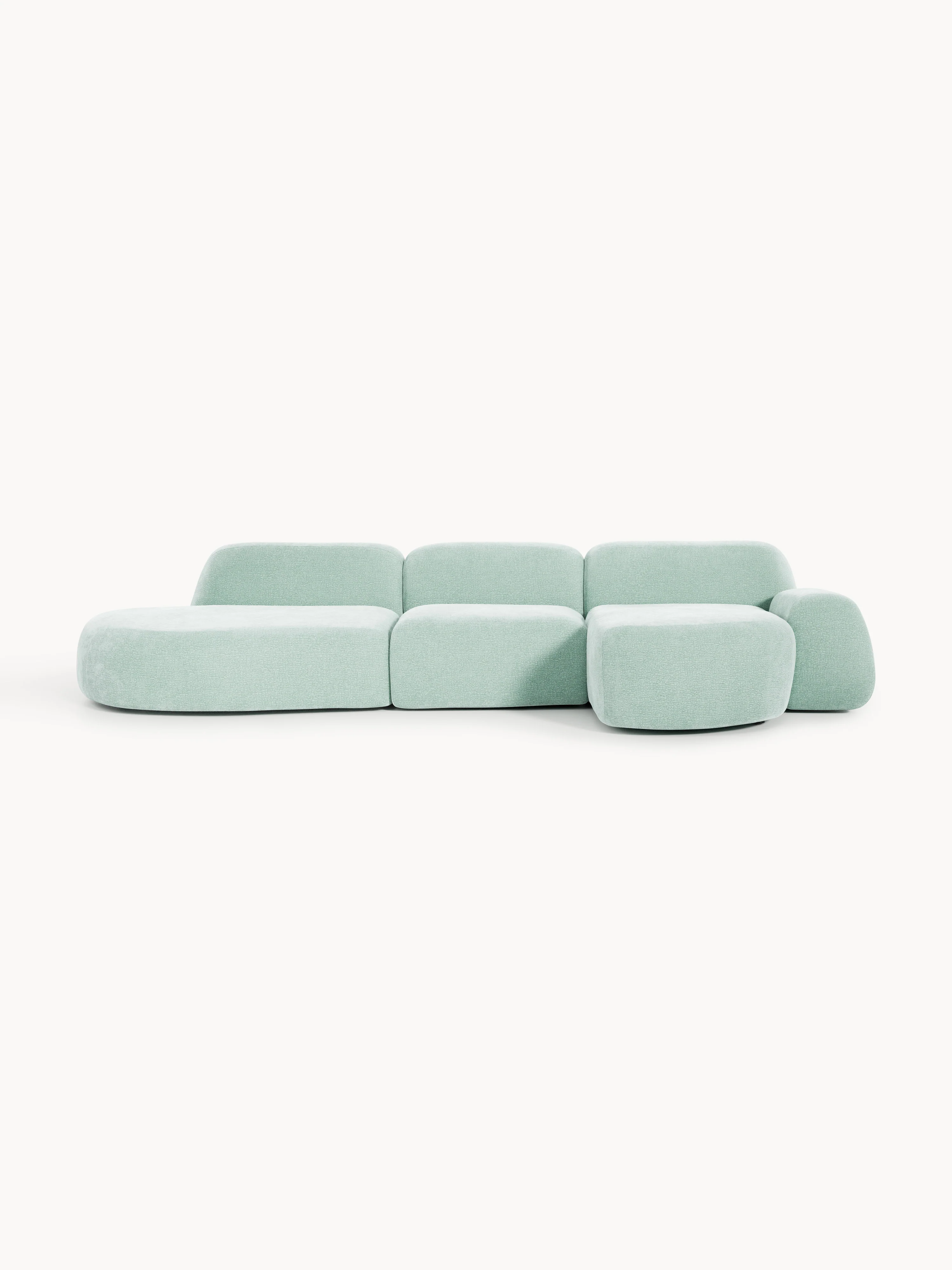 Modulaire hoekbank Wolke (4-zits) met chaise longue