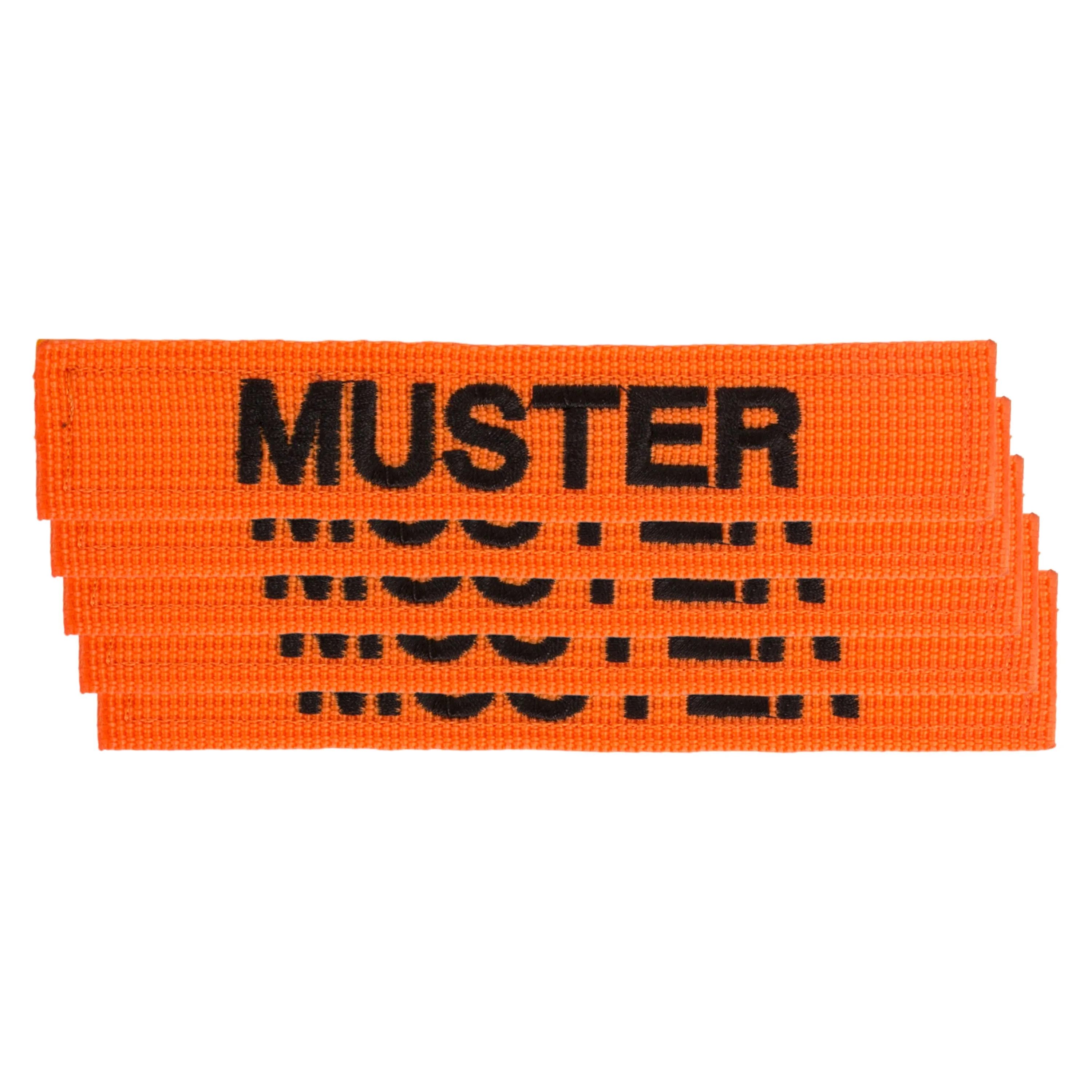 ASMC -  Namensbänder 5er Set orange schwarz