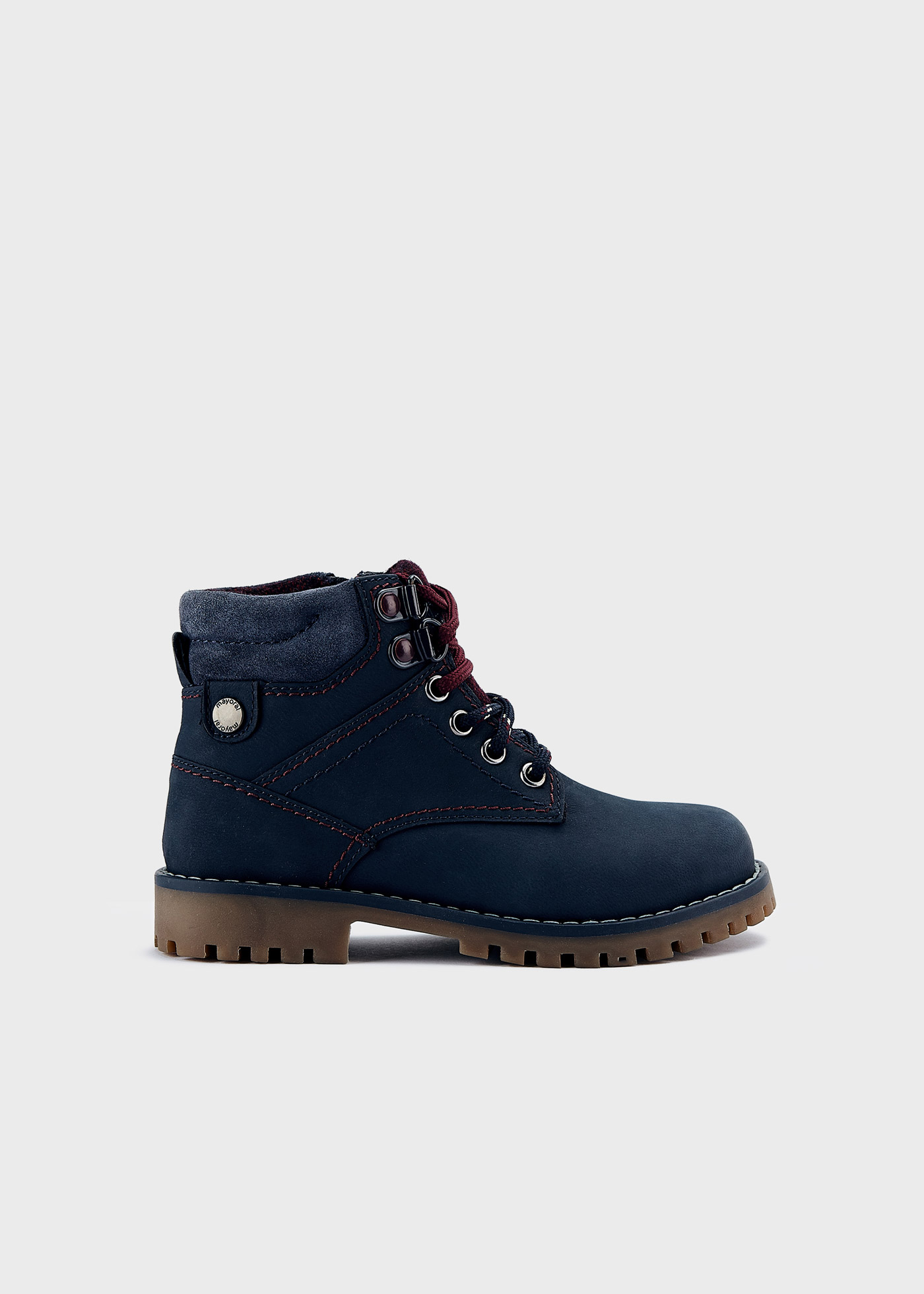 Botas de caminhada infantis em couro