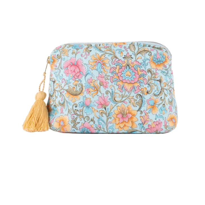 Louise Misha Pochette Teiki en coton bio | Vert d'eau