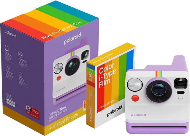 Polaroid Now Gen. 3 instantkamera (startpakke, lilla)