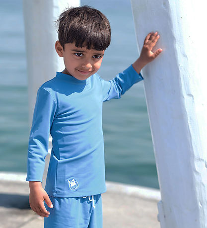 Petit Crabe Badeshirt - Sydney - UV50+ - Kornblume