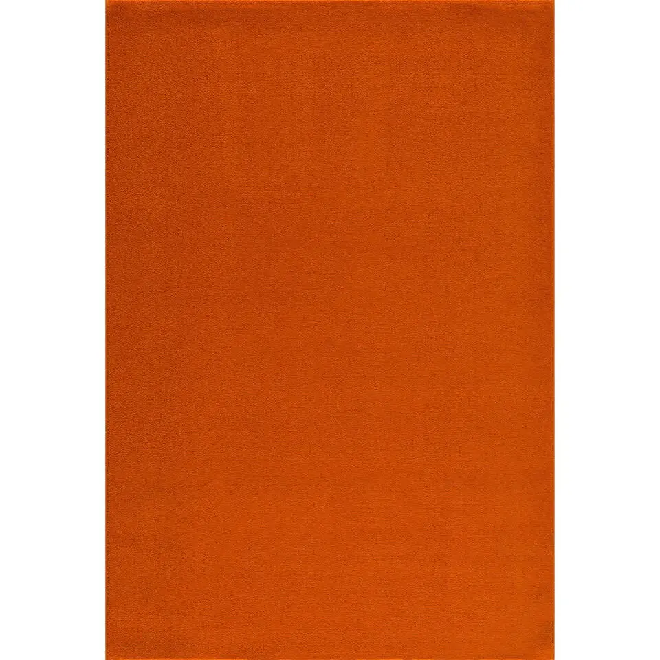 Uni Effen Laagpolig Vloerkleed Modern Oranje - 200x290 CM