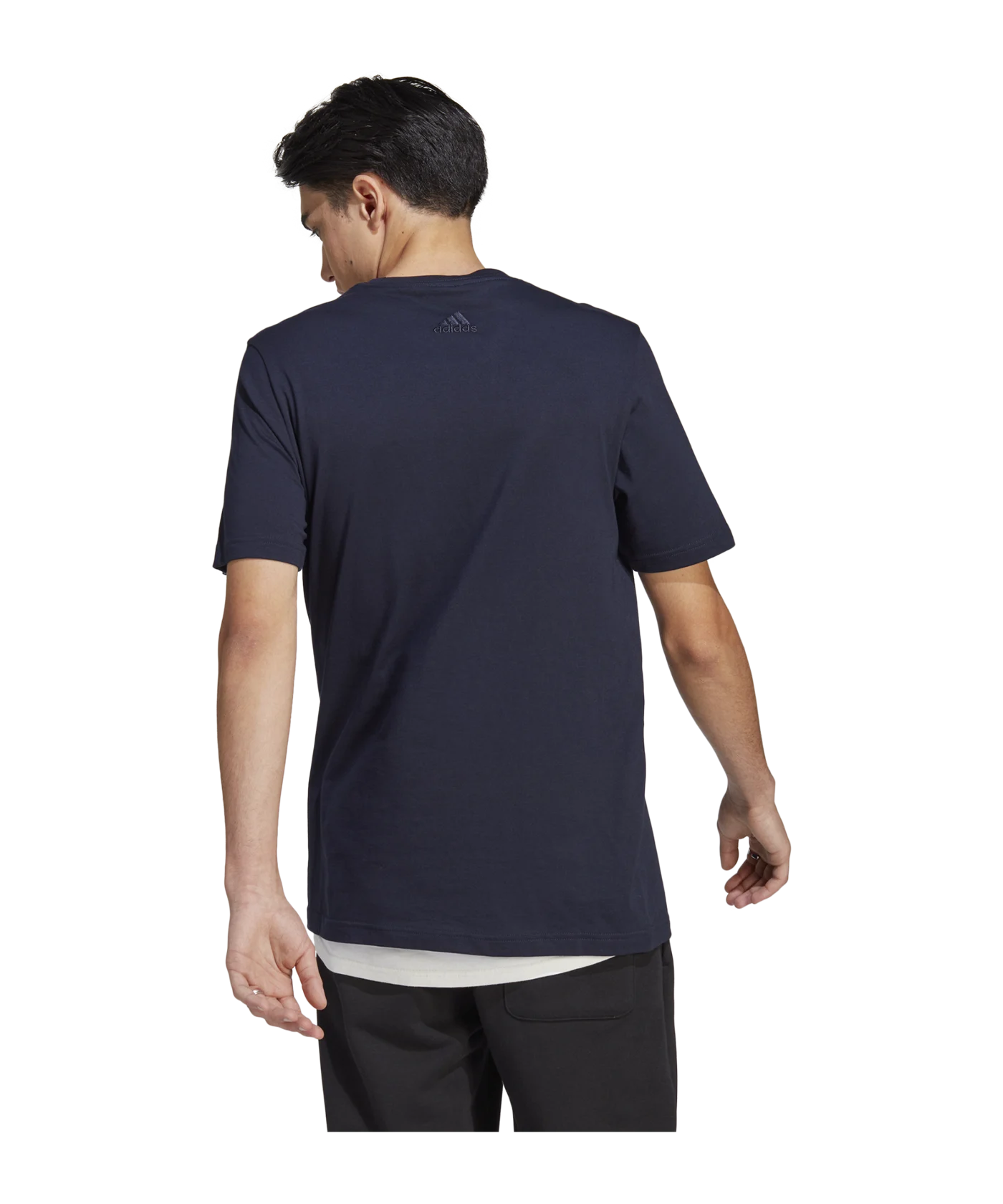 adidas Essentials Embroidered Logo T-Shirt Blau