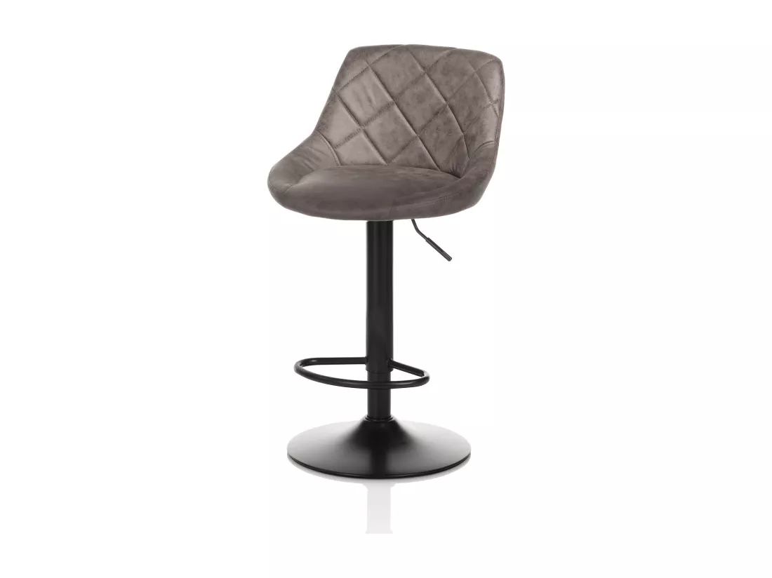 Set de 2 Tabourets BEN marron foncé
