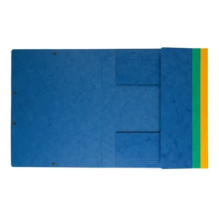 Idena Eckspann-Mappen, DIN A4, aus Karton, 3 Stück/3 Farben
