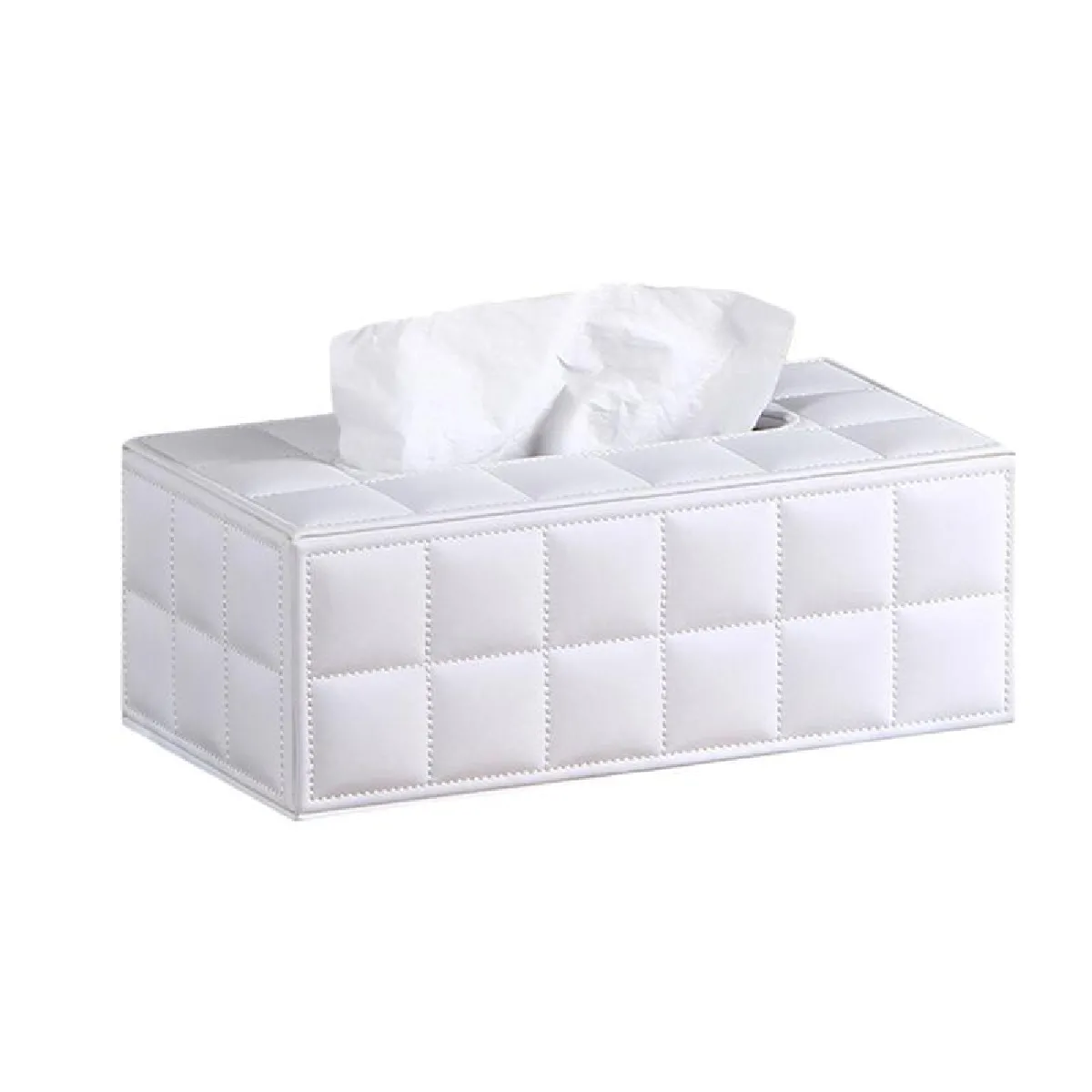 Universal Boîte à serviettes en papier PU - Taille L Blanc