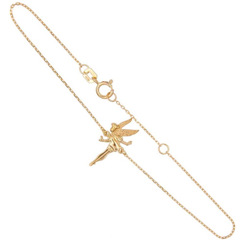 Bracelet Or Jaune - Motif Fée 