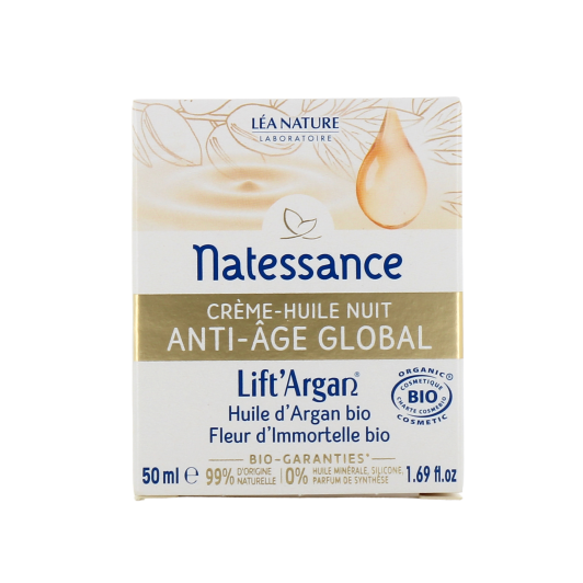 Lift'Argan Natessance Crème-Huile Nuit Anti-âge Global Bio