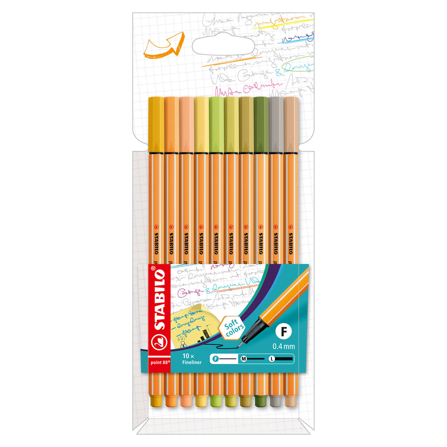 STABILO point 88 - Fineliner - Set Met 10 Stuks