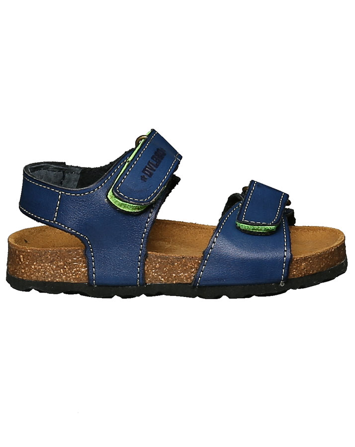 Leder-Sandalen FREJA in navy