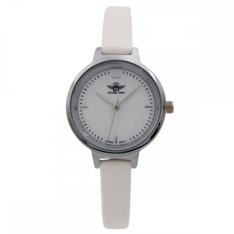 Montre Femme M. JOHN bracelet Cuir Blanc