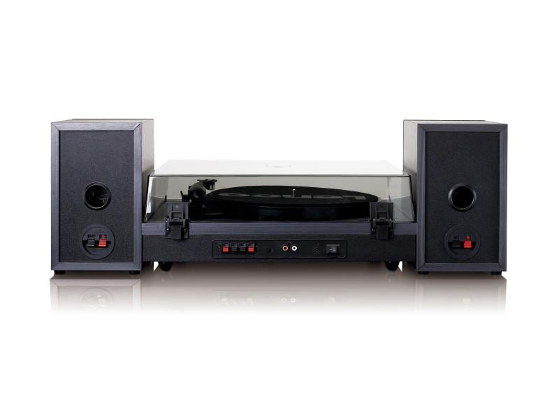Lenco Musik-System LS-300 Schwarz Plattenspieler mit Bluetooth und Lautsprechern