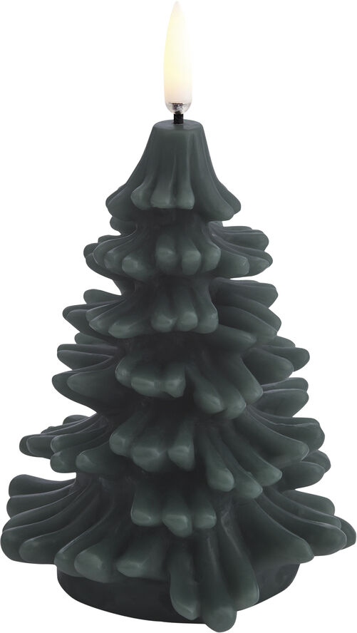 Uyuni LED candle christmas tree, Pine green, Smooth, 9x12 cm 2/12 Pine green