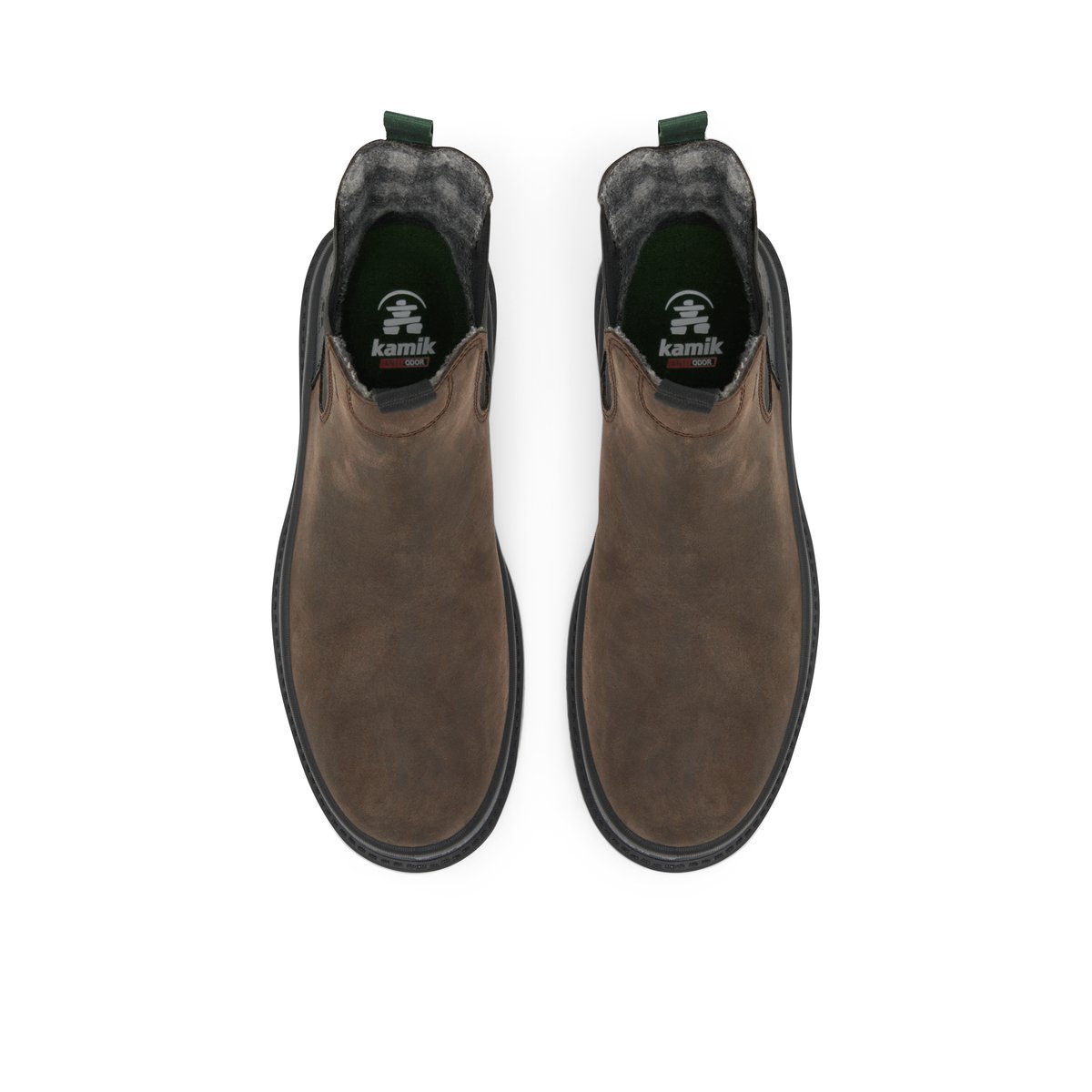 KAMIK-Tyson_c-m-Bottines Chelsea - Talon plat - Marron Foncé