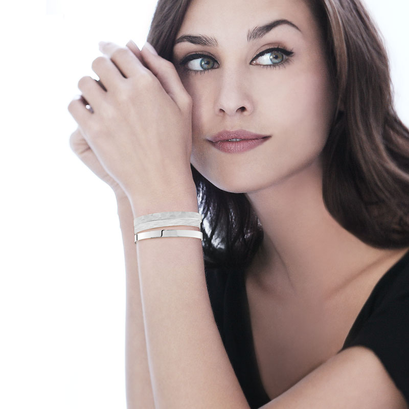 Bracelet jonc argent 925 poli