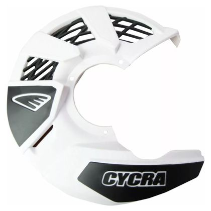 Protège Disque CYCRA Tri Flow pour disque avant blanc - Blanc