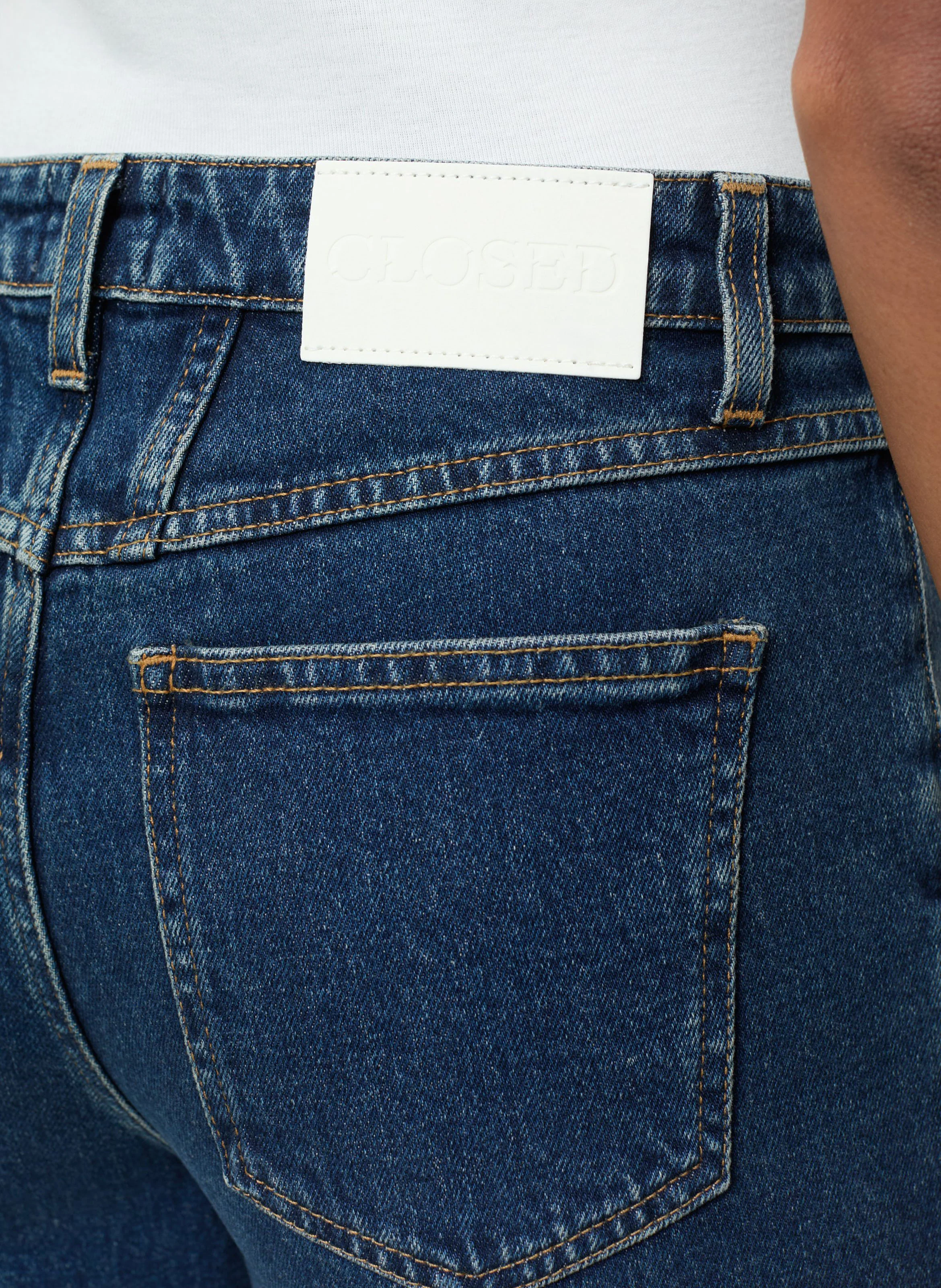 STOVER-X - Jean mom en coton stretch| Bleu