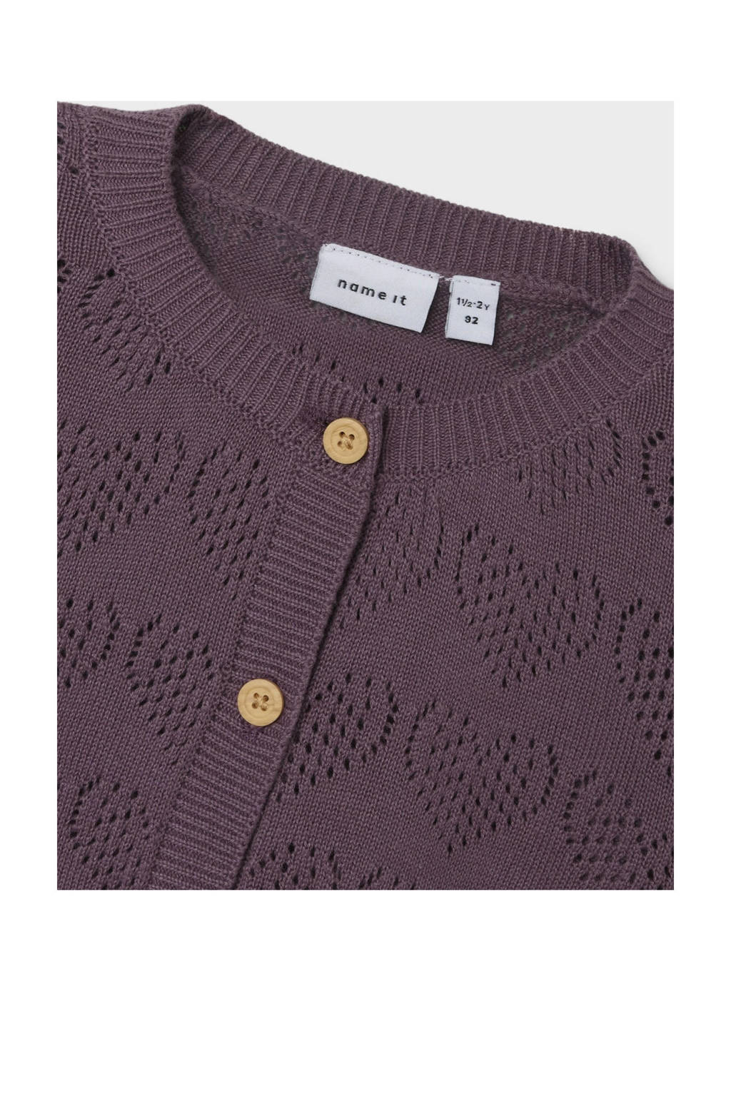 NAME IT vest NMFPDESOLLE aubergine