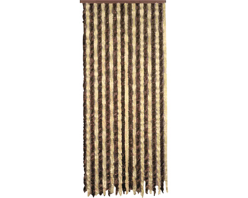 Fluffy deurgordijn, bruin-beige, 60x180 cm