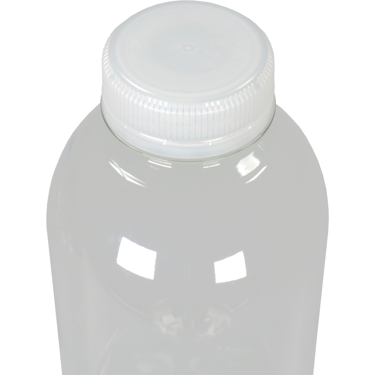 Fles, petfles, Gerecycled PET, zonder dop, 1000ml, transparant