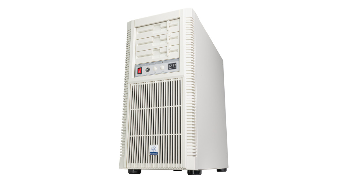 SilverStoneFLP02 midi tower behuizing  (Wit | 2x USB-A | 1x USB-C)