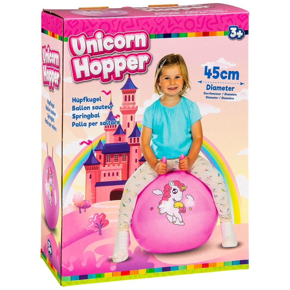 Lila Einhorn-Hüpfer