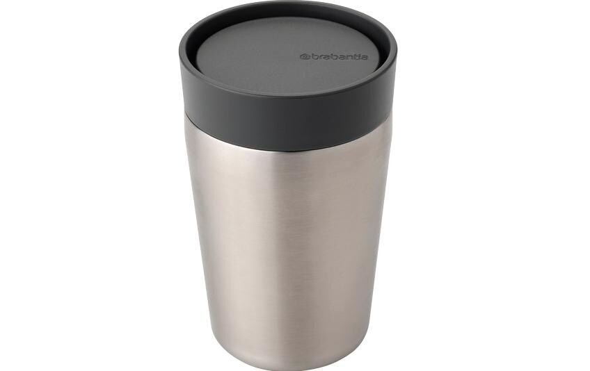 Thermobecher Make & Take 200 ml, Dunkelgrau/SilberIsolierbecher