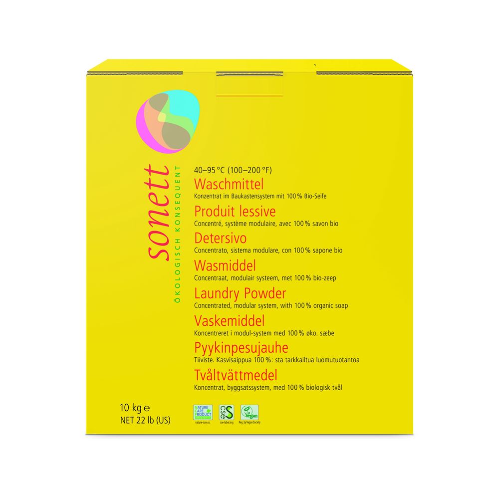 SONETT Waschmittel<br>10 kg, 40° 60° 95°C Pulver