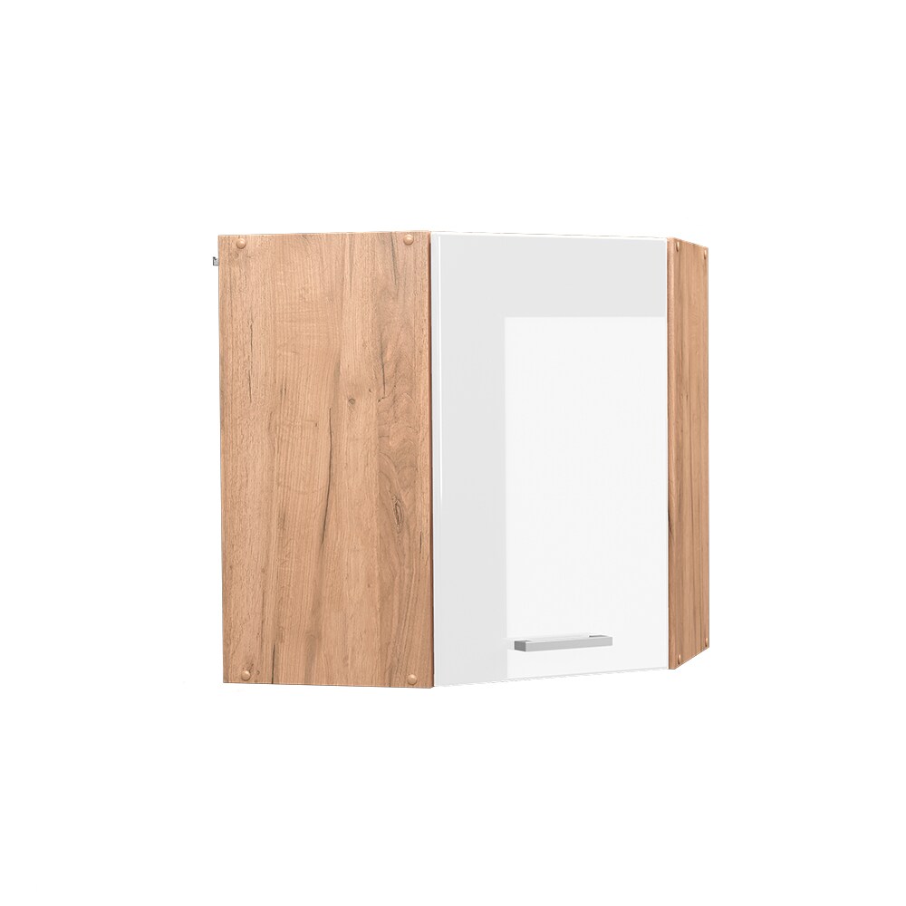 Vicco Eckhängeschrank Küchenschrank Küchenzeile R-Line 57 cm Goldkraft Weiß