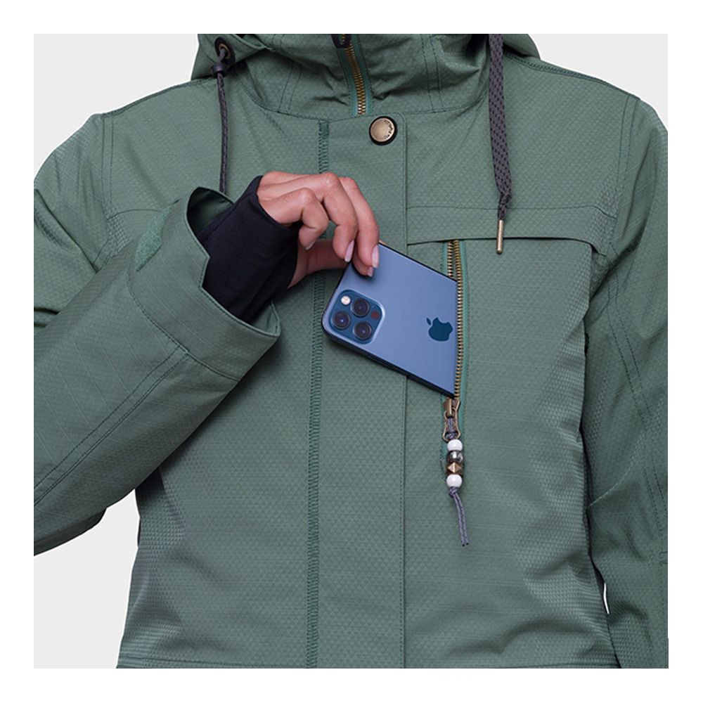 686 SPIRIT - Veste ski Femme cypress green jacquard