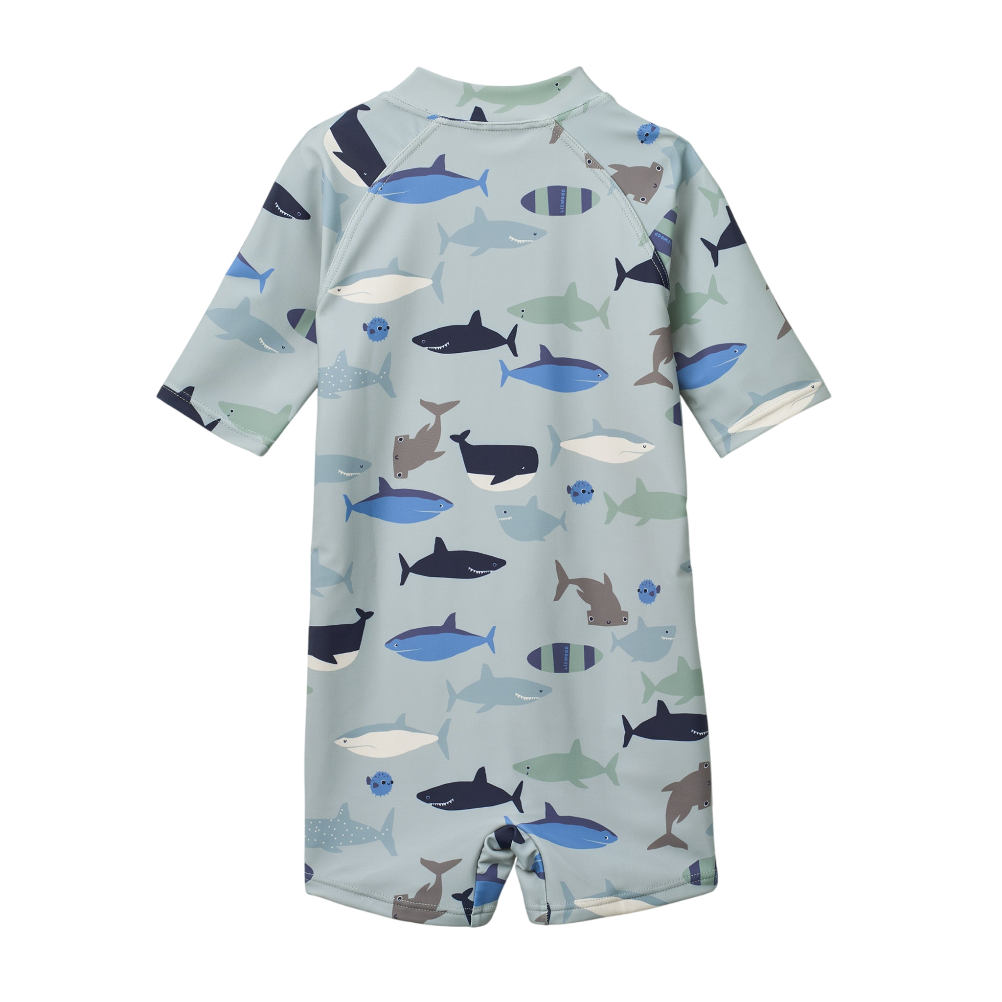 UV Badeanzug Max Printed Shark Dove blue UFP 40