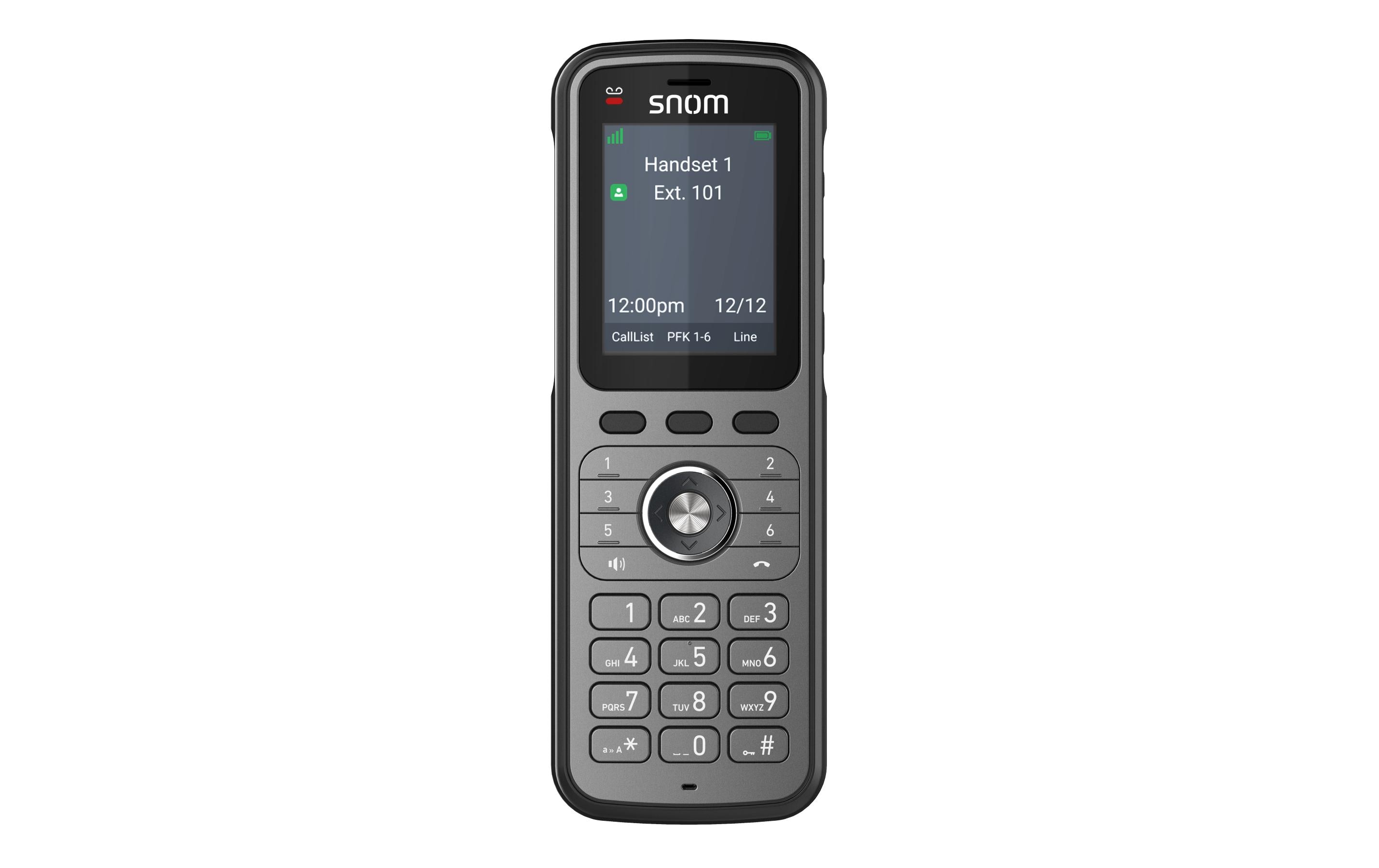 Mobilteil M56 mit Ladeschale<br>Snoms leistungsstarkes DECT-Mobilteil